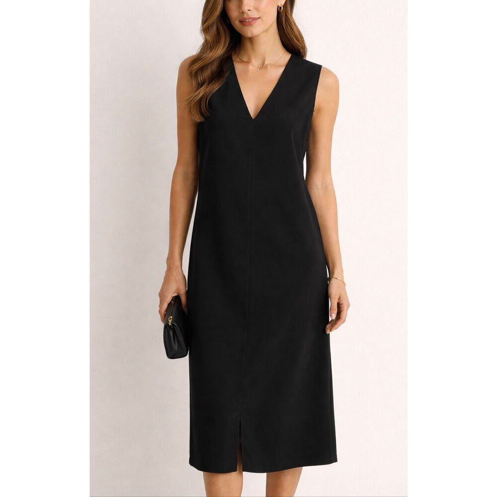 Divina black classic dress made in Italy size 10